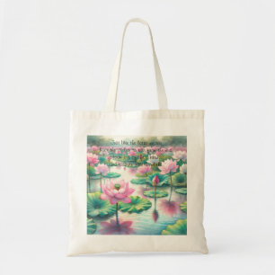 Bolsa Tote Flores de Lotus e Cotação
