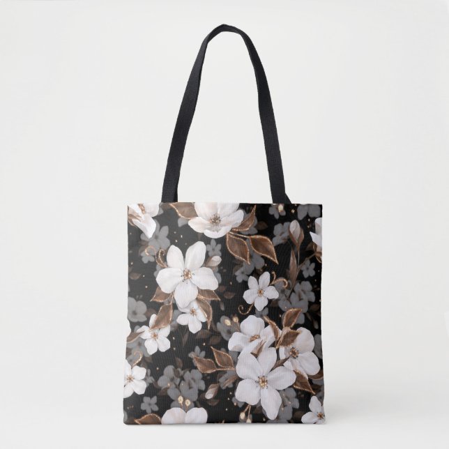 Bolsa Tote Flores de maçã (Frente)