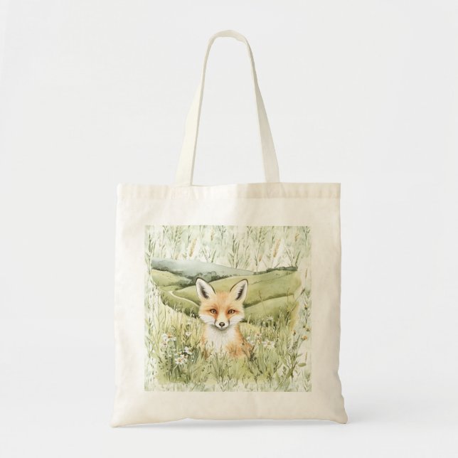 Bolsa Tote Flores de Margarida Fox (Frente)