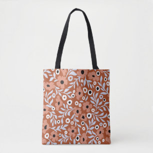 Bolsa Tote Flores de margarida: fundo abstrato.