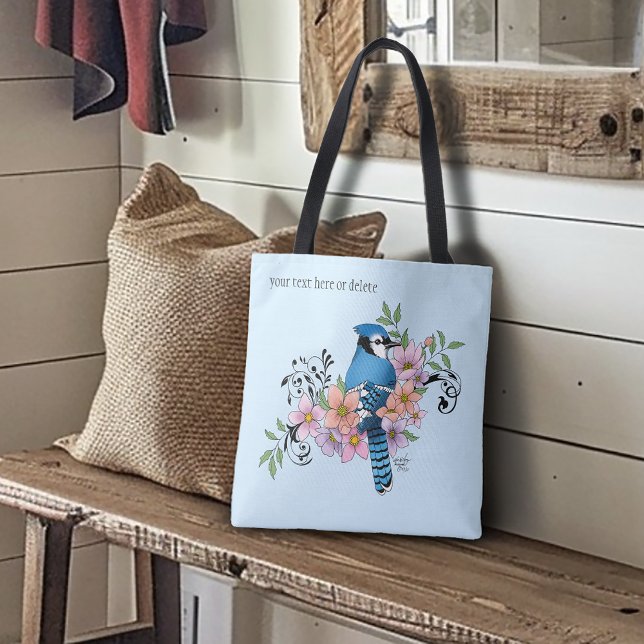 Bolsa Tote Flores de Mola Azul (Criador carregado)