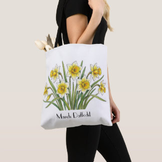 Bolsa Tote Flores de Narciso de Março