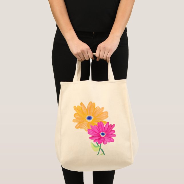 Bolsa Tote Flores de primavera (Frente (produto))