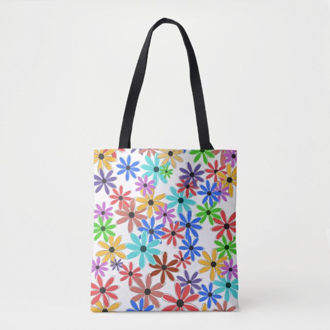 Bolsa Tote Flores de primavera (Frente)
