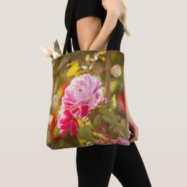 Bolsa Tote Flores de rosa, vermelhas