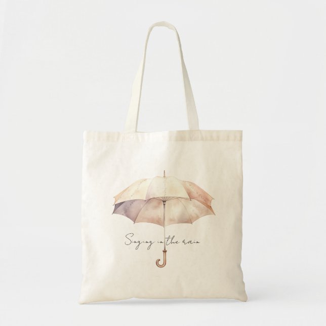 Bolsa Tote Flores de Tulipa Rosa Corado (Frente)