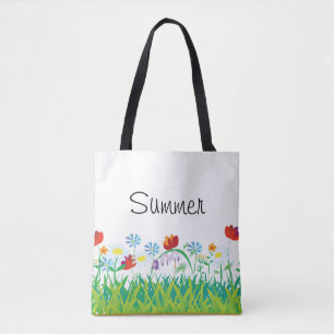 Bolsa Tote flores de verão