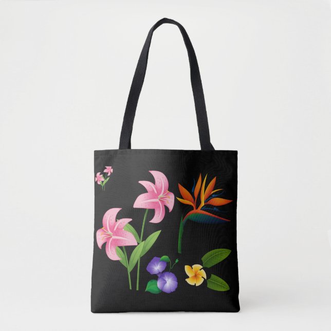 Bolsa Tote Flores de Verão (Frente)
