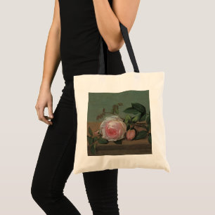 Bolsa Tote Flores de vida contínua em uma borda de Otto Otte