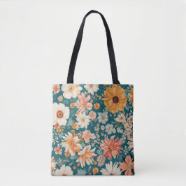 Bolsa Tote Flores Delicadas Incríveis