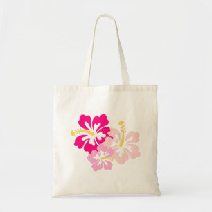 Bolsa Tote Flores do Havaí rosa - Saco de Tote
