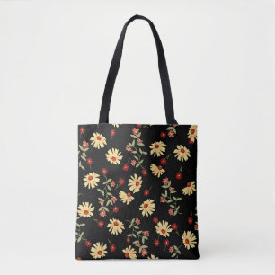 Bolsa Tote Flores do outono: Harmonia Vermelho-Laranja.