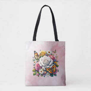 BOLSA TOTE FLORES E BORRACHAS