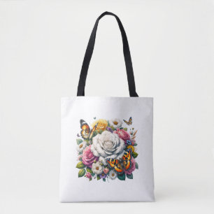 BOLSA TOTE FLORES E BORRACHAS