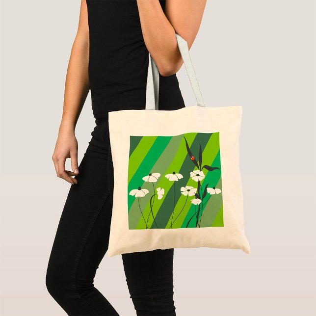 Bolsa Tote Flores E Damybug Tote Bag (Criador carregado)
