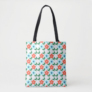 Bolsa Tote Flores e Folha por toda a Saco