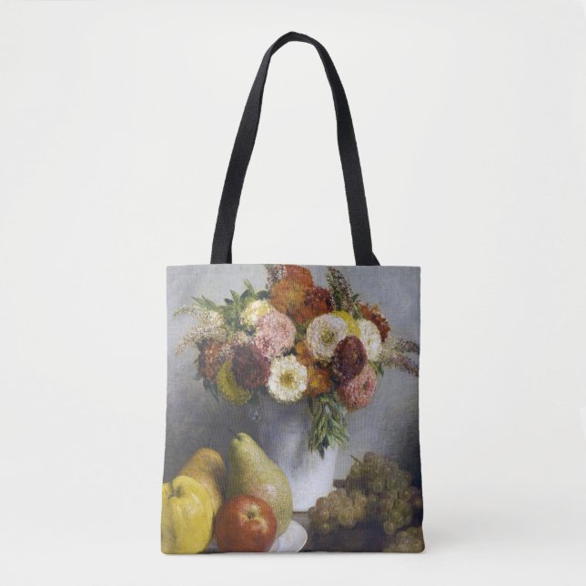 Bolsa Tote Flores e Frutas, Henri Fantin-Latour (Frente)