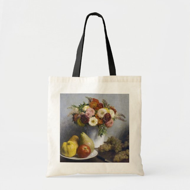 Bolsa Tote Flores e Frutas, Henri Fantin-Latour (Frente)