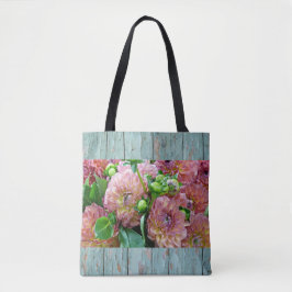 Bolsa Tote Flores e sacola clássica LK das cercas