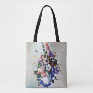 Bolsa Tote Flores em um Vaso Rococo, Paul Cezanne