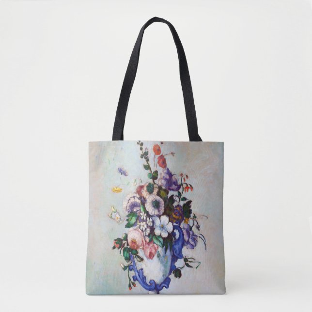 Bolsa Tote Flores em um Vaso Rococo, Paul Cezanne (Frente)