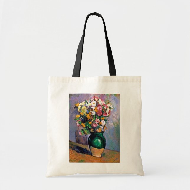 Bolsa Tote Flores em Vase, Cezanne (Frente)