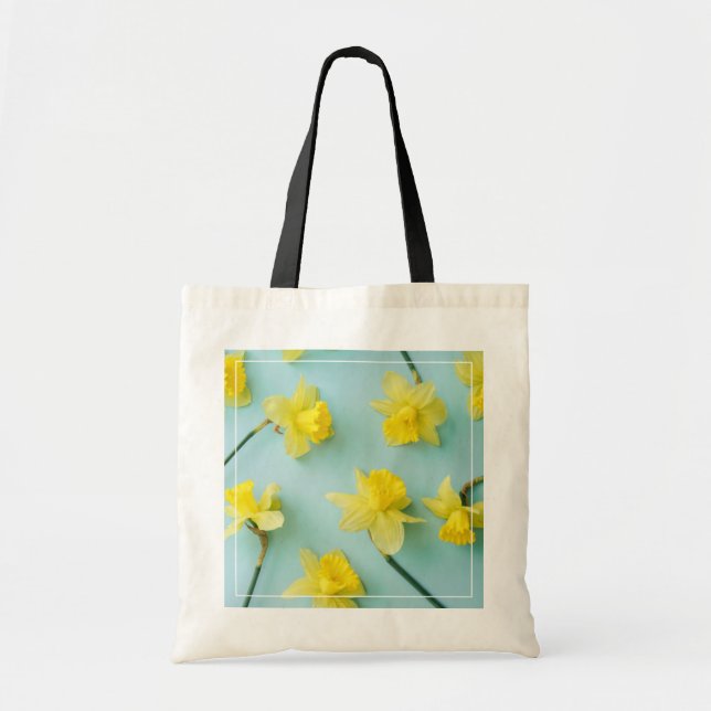 Bolsa Tote Flores | Espadins amarelos (Frente)