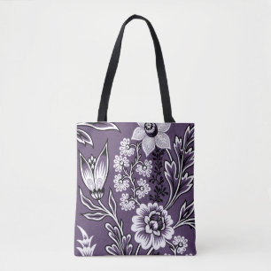 Bolsa Tote Flores Fantásticas (Ameixa) Belas Artes