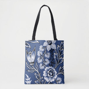 Bolsa Tote Flores Fantásticas (Azul) Arte Refinado