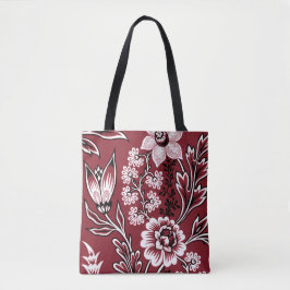 Bolsa Tote Flores Fantásticas (Marrom) Arte Refinada