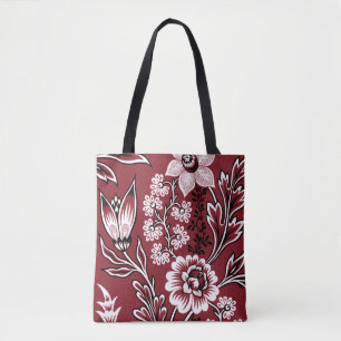 Bolsa Tote Flores Fantásticas (Marrom) Arte Refinada
