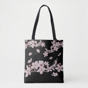 Bolsa Tote Flores Flutuantes De Cereja