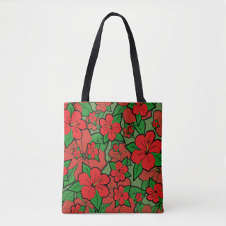 Bolsa Tote Flores Hibiscus #1
