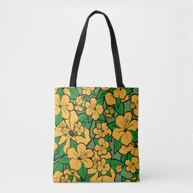 Bolsa Tote Flores Hibiscus #3 (Frente)