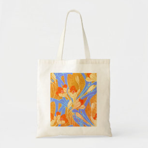 Bolsa Tote Flores Laranja Deco de Seguy - Saco