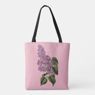 Bolsa Tote Flores Lilac