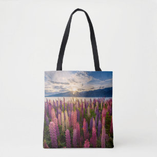 Bolsa Tote Flores   Lupinas Nova Zelândia