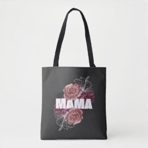 BOLSA TOTE FLORES MÃE, DIA DE AS MÃES