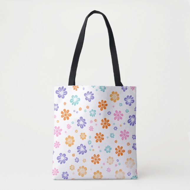 Bolsa Tote Flores minúsculas (Frente)