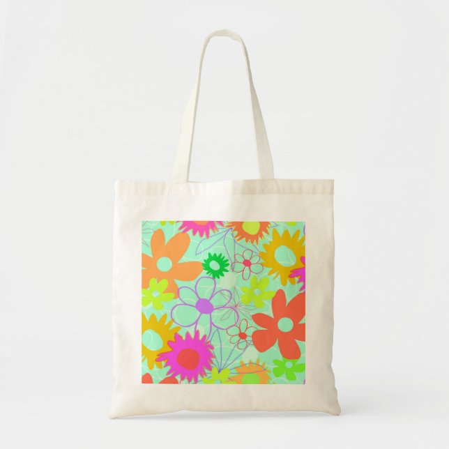 Bolsa Tote Flores misturadas (Frente)