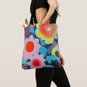 Bolsa Tote Flores mod retro