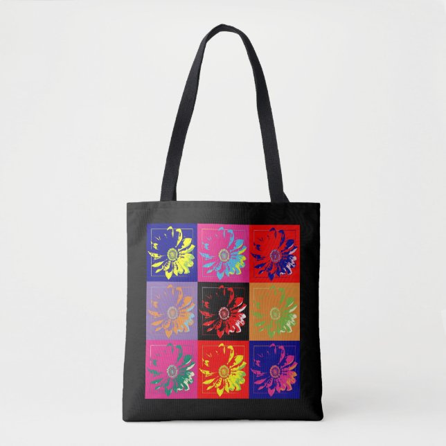 Bolsa Tote Flores na Parede + suas ideias (Frente)