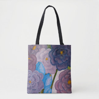 Bolsa Tote Flores nas cinzas