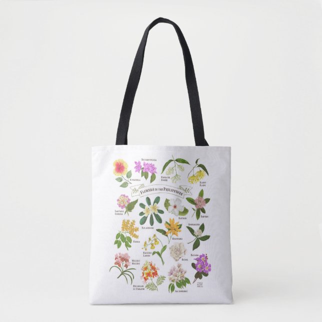 Bolsa Tote Flores nas Filipinas (Frente)