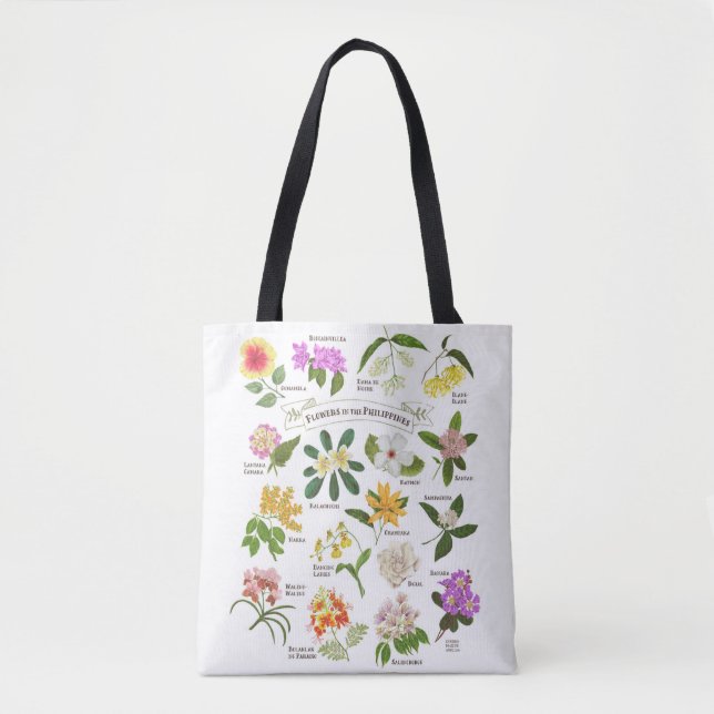 Bolsa Tote Flores nas Filipinas (Frente)