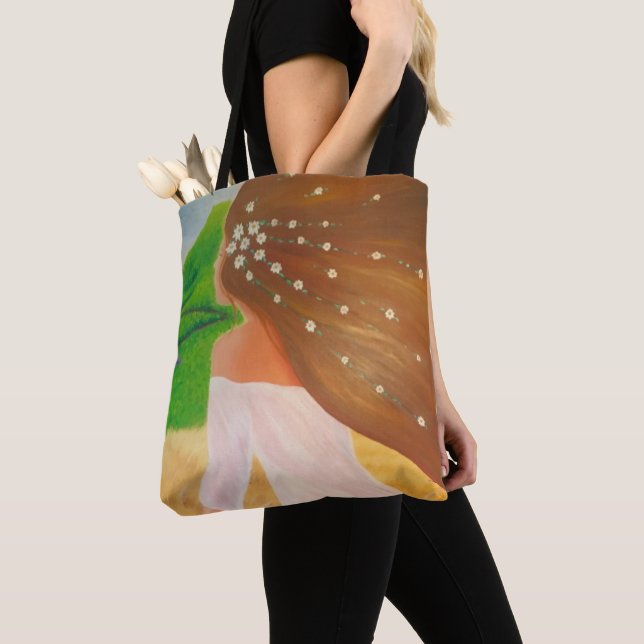 Bolsa Tote Flores no Cabelo (Close Up)