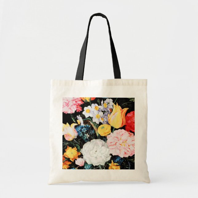 Bolsa Tote Flores no Vaso, Jan Brueghel, o mais jovem (Frente)