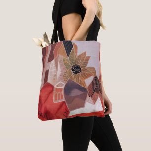 Bolsa Tote Flores numa Mesa por Juan Gris, Cubismo Vintage