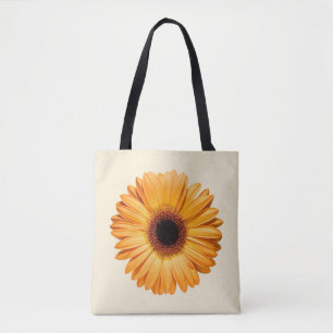 Bolsa Tote Flores Orange Gerbera