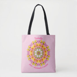 Bolsa Tote Flores Personalizadas do Mês de Nascimento de Junh